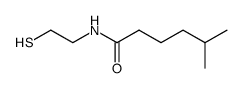 N-(2-mercaptoethyl)-5-methylhexanamide结构式