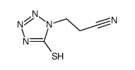 3-(5-sulfanylidene-2H-tetrazol-1-yl)propanenitrile Structure