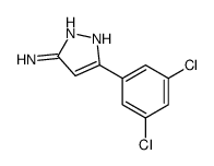 5-(3,5-Dichlorophenyl)-1H-pyrazol-3-amine structure