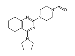 2-(4-Formylpiperazino)-4-pyrrolidino-5,6-tetramethylenepyrimidine结构式