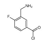 Benzoyl chloride, 3-(aminomethyl)-4-fluoro- (9CI) structure