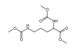 2,5-Bis(methoxycarbonylamino)valeriansaeure-methylester Structure