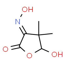 2,3-Furandione, dihydro-5-hydroxy-4,4-dimethyl-, 3-oxime (9CI) structure