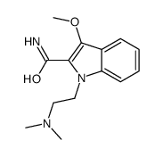 1-(2-(Dimethylamino)ethyl)-3-methoxy-1H-indole-2-carboxamide结构式