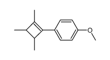 1-methoxy-4-(2,3,4-trimethylcyclobut-1-en-1-yl)benzene结构式
