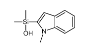 Silanol, dimethyl(1-methyl-1H-indol-2-yl)- (9CI) structure