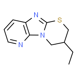 2H-Pyrido[3,2:4,5]imidazo[2,1-b][1,3]thiazine,3-ethyl-3,4-dihydro-(9CI) Structure