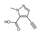 1H-Pyrazole-5-carboxylic acid, 4-ethynyl-1-methyl- (9CI) structure