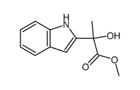 methyl 2-hydroxy-(2-indolyl)propionate结构式