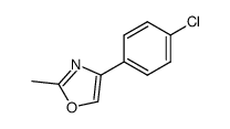 4-(4-chlorophenyl)-2-methyloxazole结构式