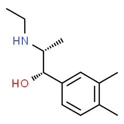 Benzyl alcohol, alpha-[1-(ethylamino)ethyl]-3,4-dimethyl-, erythro- (8CI) Structure