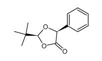 cis-(2S,5S)-2-(tert-butyl)-5-phenyl-1,3-dioxolan-4-one结构式