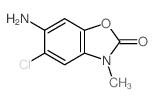 6-amino-5-chloro-3-methyl-benzooxazol-2-one结构式