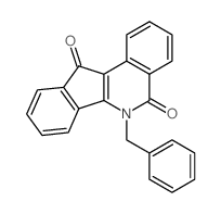 6-Benzyl-5H-indeno[1,2-c]isoquinoline-5,11(6H)-dione结构式