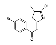 5-[2-(4-bromophenyl)-2-oxoethylidene]-3-methylpyrrolidin-2-one结构式