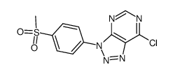 7-chloro-3-(4-methanesulfonyl-phenyl)-3H-[1,2,3]triazolo[4,5-d]pyrimidine Structure