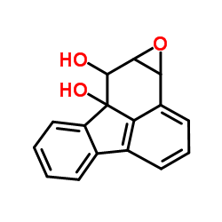4a,5-Dihydrofluorantheno[2,3-b]oxirene-5,5a(3bH)-diol结构式
