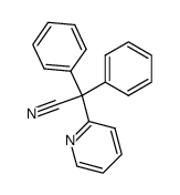 2-pyridynyldiphenylacetonitrile结构式