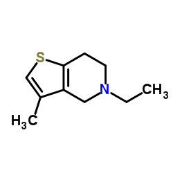 Thieno[3,2-c]pyridine, 5-ethyl-4,5,6,7-tetrahydro-3-methyl- (9CI)结构式