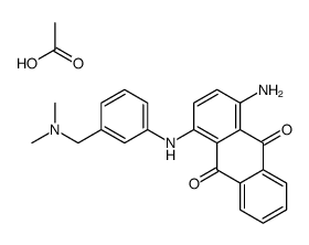 1-amino-4-[[3-[(dimethylamino)methyl]phenyl]amino]anthraquinone, compound with acetic acid (1:1)结构式