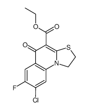 ethyl 8-chloro-7-fluoro-1,2-dihydro-5-oxo-5H-thiazolo[3,2-a]quinoline-4-carboxylate Structure