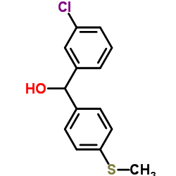 3-CHLORO-4'-(METHYLTHIO)BENZHYDROL structure