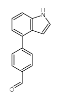 4-(1H-Indol-4-yl)benzaldehyde Structure