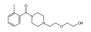 [4-[2-(2-hydroxyethoxy)ethyl]piperazin-1-yl]-(2-iodophenyl)methanone Structure