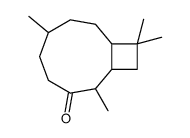 2,6,10,10-tetramethylbicyclo[7.2.0]undecan-3-one Structure