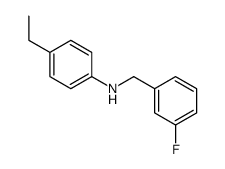 (4-乙基苯基)(3-氟苯基)甲胺结构式