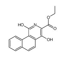 1,4-dihydroxy-benz[h]isoquinoline-3-carboxylic acid ethyl ester结构式