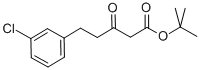 3-CHLORO-BETA-OXO-BENZENEPENTANOIC ACID 1,1-DIMETHYLETHYL ESTER Structure