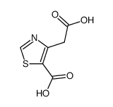 (5-carboxy-thiazol-4-yl)-acetic acid Structure