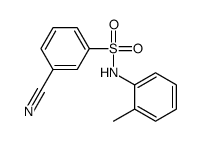 3-cyano-N-(2-methylphenyl)benzenesulfonamide结构式