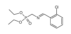 Diethyl N-o-chlorobenzylideneaminomethylphosphonate Structure