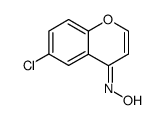 6-chloro-4H-chromen-4-one oxime Structure
