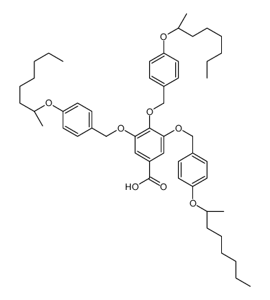 3,4,5-tris[[4-[(2R)-octan-2-yl]oxyphenyl]methoxy]benzoic acid结构式