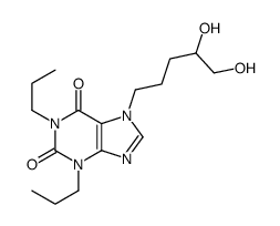 7-(4,5-dihydroxypentyl)-1,3-dipropyl-purine-2,6-dione结构式