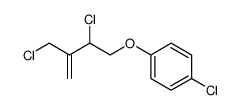 3-chloro-2-chloromethyl-4-(4-chlorophenoxy)-1-butene结构式