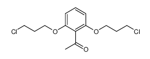 2,6-bis(3-chloropropoxy)acetophenone Structure