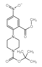 methyl 2-(boc-piperazin-1-yl)-5-nitrobe& structure