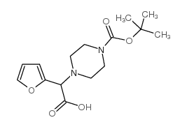 2-(4-BOC-PIPERAZIN-1-YL)-2-(FURAN-2-YL)& Structure