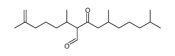 5,9-dimethyl-2-(6-methylhept-6-en-2-yl)-3-oxodecanal Structure