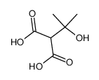 (α-hydroxy-isopropyl)-malonic acid Structure
