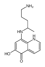 8-(5-aminopentan-2-ylamino)-6-hydroxy-1H-quinolin-5-one结构式