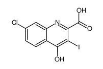 7-chloro-4-hydroxy-3-iodo-quinoline-2-carboxylic acid Structure