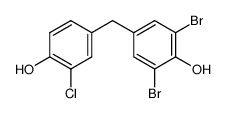 2,6-dibromo-2'-chloro-4,4'-methanediyl-di-phenol结构式