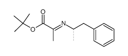 tert-butyl 2-((1-phenylpropan-2-yl)imino)propanoate结构式