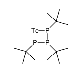 2,3,4-tritert-butyltelluratriphosphetane Structure