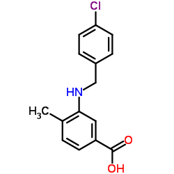 3-[(4-Chlorobenzyl)amino]-4-methylbenzoic acid Structure